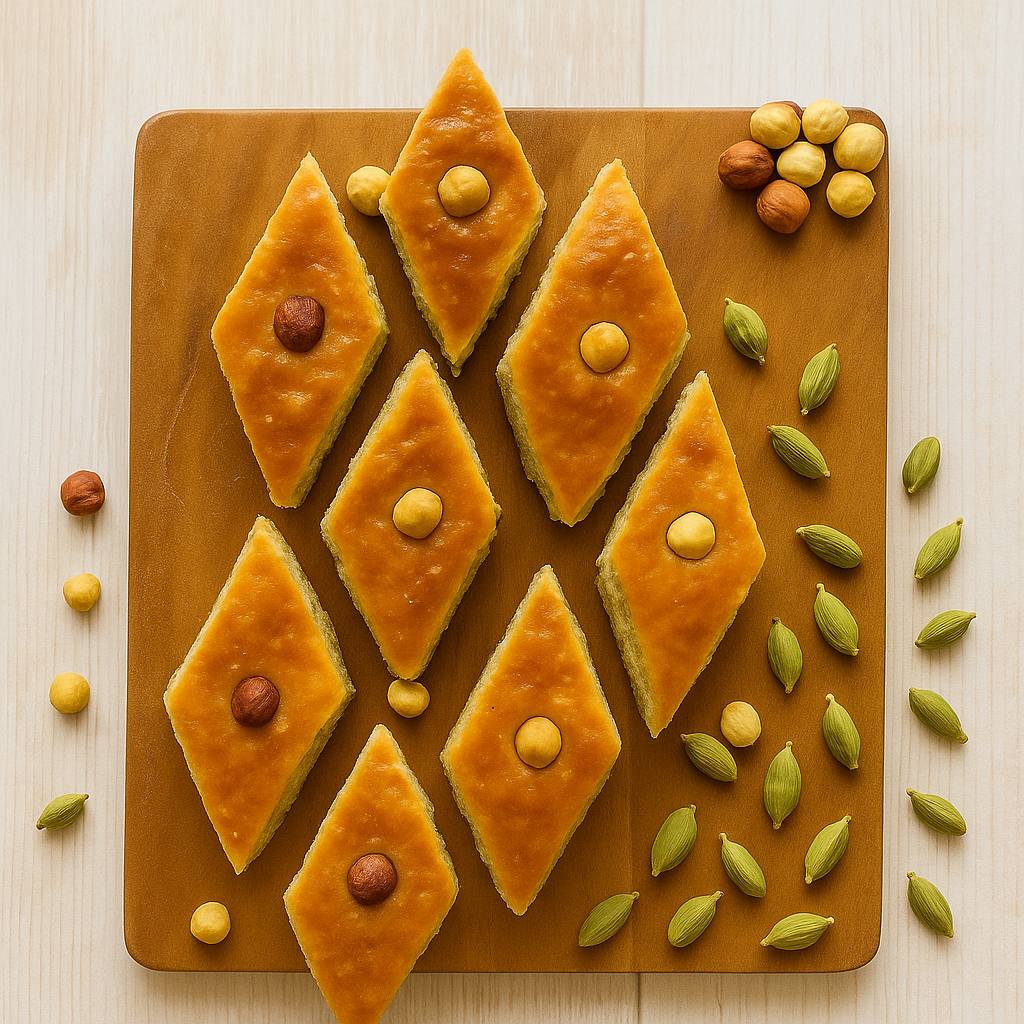 Hazelnut Baklava Cake · Cardamom