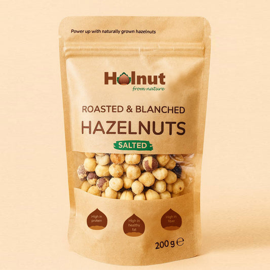 Roasted & Blanched Hazelnuts · Salted  · 200 g