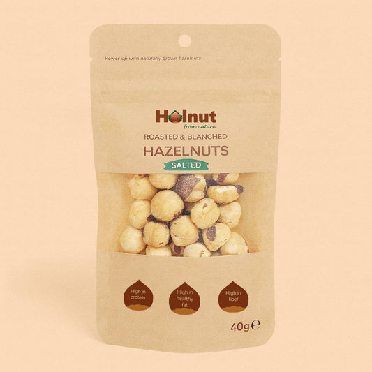 Roasted & Blanched Hazelnuts · Salted · 40 g
